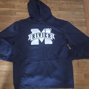 Mens Small Navy Blue Rivier Sweater Hoodie Atc The Authentic T-shirt Company